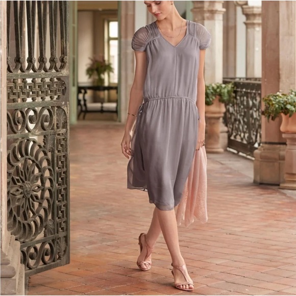 Sundance Dresses Sundance Sophia 0 Silk Dress Grey Size Xl Knee